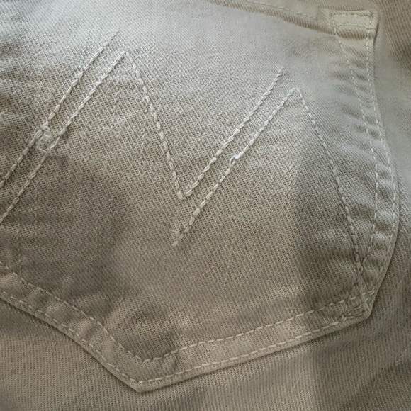 Mother The Insider Crop Step Fray Raw Hem Toasted Ivory So Far Gone Women’s 26 - Picture 10 of 10